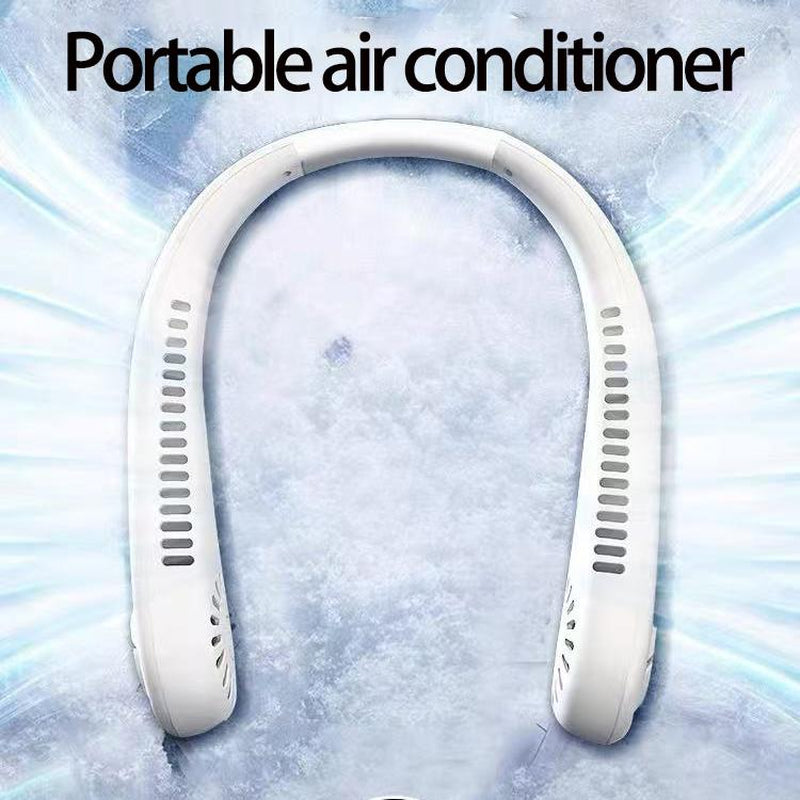 Stay Cool Anywhere! Hands-Free Neck Fan with Rechargeable Bladeless Technology - Perfect for Sports, Travel, and Office Use - Up to 8 Hours of Comfort on the Go