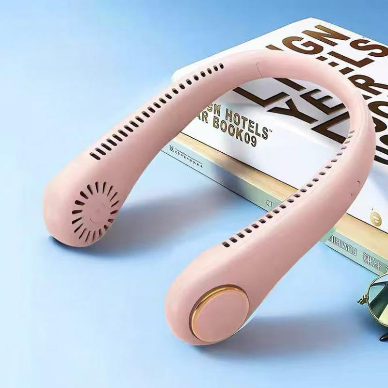 Stay Cool Anywhere! Hands-Free Neck Fan with Rechargeable Bladeless Technology - Perfect for Sports, Travel, and Office Use - Up to 8 Hours of Comfort on the Go
