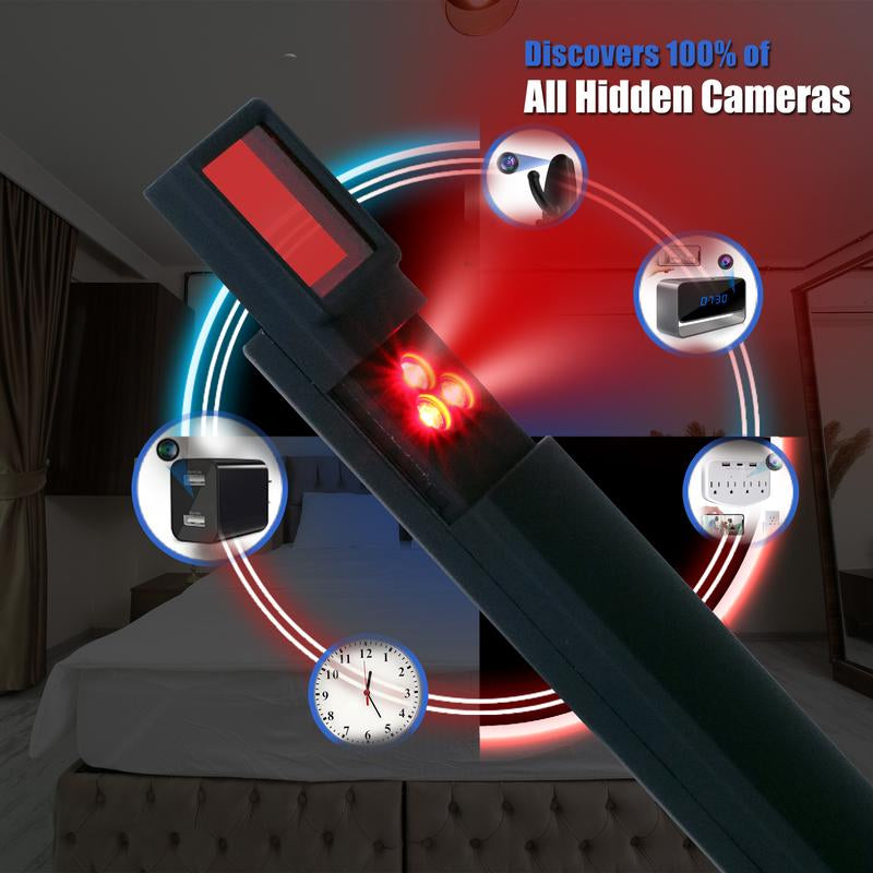 Ultimate Multi-Mode Hidden Camera and Bug Detector for Enhanced Security - Reliable RF Signal and GPS Tracking Protection for Home, Office, and Travel with 30 Hours of Use